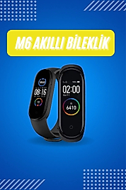 Akıllı Uyumlu Bileklik M6 Adımsayar Spor Modları Çağrı Görme Türkçe Menü