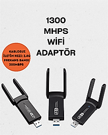 USB WiFi Adaptörü 5G Destekli Dual-Band UUCZZZWİFİADAPTÖR-2
