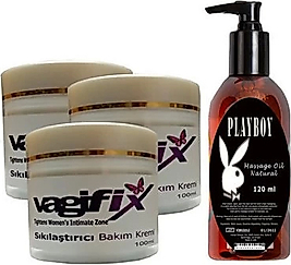 PLAYBOY VAGİFİX VARİCOSE VEİN DEFENSE CREAM 3 ADET +PLAYBOY MASAJ YAĞI