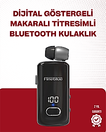 Fineblue F580 Bluetooth Kulaklık – Klipsli, Dijital Göstergeli, Su Geçirmez, 12 Saat Pil Ömürlü