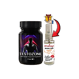 TESTOZONE: 1 ADET ERKEKLERE SEXÖZEL L-ARGİNİNLİ EPİMEDYUMLU LEPİDYUMLU 21Lİ FORMÜL + 30 ML AFRODİZAYN MASAJ YAĞI
