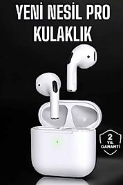 Beyaz Yeni Nesil Pro Bluetooth Kulaklık Yüksek Ses Kaliteli ANC Özelliği