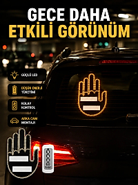 A Kalite Uzaktan Kumandalı LED Park Uyarı Işığı El Figürlü Model