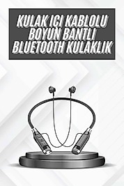 Bluetooth Kulaklık 120 Saat Kullanım Süresi Boyun Askılı Bluetooth Kablosuz Kulaklık