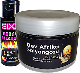 GİANT AFRİKASALYANGOZU DEV SALYANGOZYAŞLANMA KARŞITI 100ML + SIXX BAYAN MEMEŞEKİLLENDİRİCİ KREM 60 ML