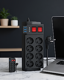 8 Prizli 3 USB'li Uzatma Kablosu UCZZZ8LİPRİZ-6