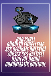 Oyuncu Kulaklığı Mikrofonlu Kablosuz Gaming Kulaklık Powerban Yüksek Ses Kaliteli