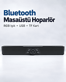 Masaüstü Soundbar Hoparlör Siyah