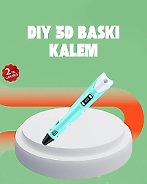 Üç Boyutlu 3D Yazıcı Kalem ABS ve PLA Uyumlu