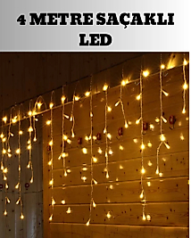 4 Metre Şelale Led Işık Perdesi Dekoratif