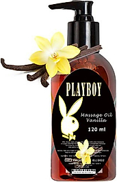 PLAYBOY VANILLA MASSAGE OİL 120 ML VANİLYA AROMALI VÜCUT MASAJ YAĞI 5’Lİ