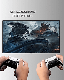 Kablosuz Retro TV Oyun Konsolu – 30.000+ Oyun, HD Çıkış & Kablosuz Gamepad ile Efsanevi Oyun Deneyimi