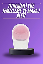 Titreşimli Yüz Masaj Aleti Titreşimli Makyaj Temizleme Cihazı