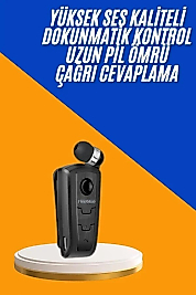 Mikrofonlu Makaralı Bluetooth Kulakiçi Kulaklık Android ve İOS Uyumlu