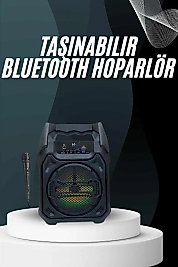 Yeni Nesil Bluetooth Hoparlör USB TF Kart Girişli Çoklu Bağlantı