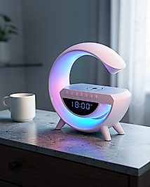Bluetooth Hoparlör 15W Kablosuz Şarj LED Gece Lambası UUCZGOOGLEDİJİTAL2-1