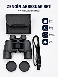 20x Büyütmeli Profesyonel Dürbün | HD Optik Lens Taşıma Çantalı ve Boyun Askılı