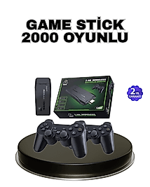 Kablosuz 4K Retro Atari Game Stick – 2 Kollu, 20000 Hazır Oyun