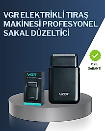 5 W Güçlü USB Şarjlı Sakal Şekillendirici – İki Başlıklı, Su Geçirmez Tasarım