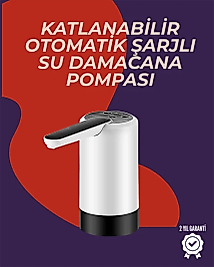 Şarjlı Damacana Su Pompası Otomatik ve Taşınabilir