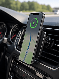 Araç İçi Manyetik Telefon Tutucu 15W Kablosuz Şarj UCZZ15WARAÇ-4
