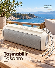 TWS Stereo Bağlantılı Bluetooth Hoparlör RGB Işık Efektli USB ve Hafıza Kartı Destekli