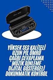 Kulaklık Bluetooth 5.2 Kablosuz Kulakiçi Rgb Işıklı Çift Mikrofonlu Yeni Nesil