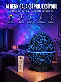 Yumurta Şeklinde Su Dalgalı Bluetooth Speaker Lamba Renkli Şarjlı Yeni Nesil