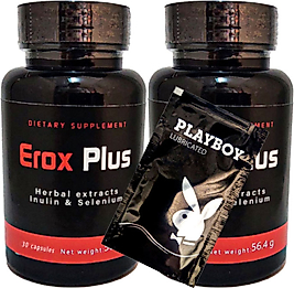 EROXPLUS ERKEKLERE 2ADET 30LU ÖZEL PERFOR.MANS DESTEKLEME BRK:012 + HEDİY.E PLAYBOY KAYAN JEL