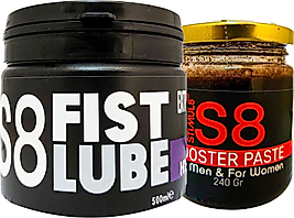 STİMUL8 FİST LUBE BÜYÜK BOY IUBRİKANT KREM 500ML + STİMUL8 240 HEM ERKEKLERE HEM KADINLARA ÖZEL DESTEK