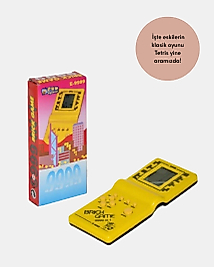 Retro Tetris El Aterisi – Pil ile Çalışan Taşınabilir Mini Oyun Konsolu