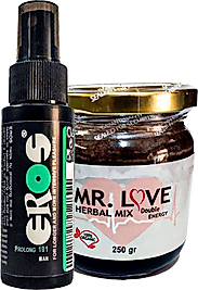 EROS EROSPROF101 BÜYÜK BOY GECİKTİRİCİSPREY 60 ML + MSTERLOVE ERKEKLERE "KATILIK" HİSSİ 240 GR MACUN