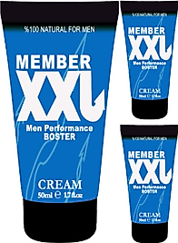 MEMBER XXLCREAM 50 ML 3 ADET ERKEKLERE ÖZEL BOY ÇAP ŞEKİLLİK & KREM