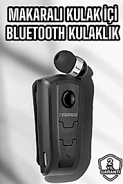 Makaralı Bluetooth Kulaklık Kulak İçi Android iOS Uyumlu Titreşimli