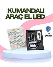Yüksek Görünürlüklü Otomobil Işığı – 3 Modlu LED Arka Cam Aksesuarı, Pratik ve Eğlenceli