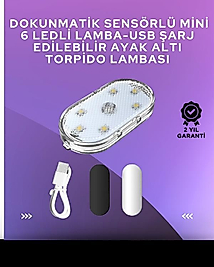 USB Şarjlı, 3 Saat Kesintisiz Çalışan Araba Atmosfer Işıkları