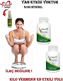 LETUCİL BİBERİYE VE YEŞİL ÇAYIN ETKİSİYLE DSTKLYCİ ÜRÜN 30'LU X 2 ADET