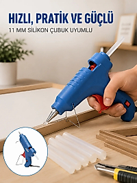40W Sıcak Silikon Tabancası 5 Silikon Hediyeli Dayanıklı Tasarım Yeni Nesil
