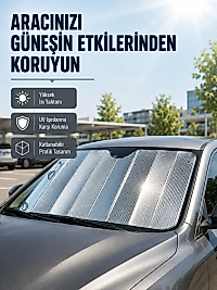 Araba Güneşliği Alüminyum Yansıtıcı Yüzeyle Etkili Isı Koruması