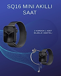 SQ-16 Mini Series 10 Akıllı Saat | Spor Modları, Bildirim ve Müzik Kontrolü