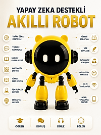 Akıllı Çocuk Robotu 40 Dil Destekli Yapay Zeka Wi-Fi Uygulama