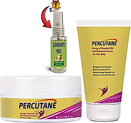 PERCUADET 1ERLİ SET: TÜP + KAVANOZ KAPSİKUM ARNİKA MONTANA DULAVRATOTU KÖKÜ KREMİ 50ML + ÇÖREKOTU YAĞI VÜCUT MASAJ SETİ