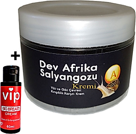 GİANT DEV AFRİKASALYANGOZU YAŞLANMAKARŞITI KREM 100ML + VİP BAYAN GÖĞÜSŞEKİLLENDİRİCİ KREM 60 ML
