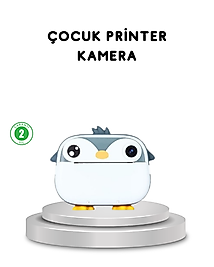 Çocuk Fotoğraf Makinesi Termal Baskılı Anında Çıktı HD Video Kayıtlı