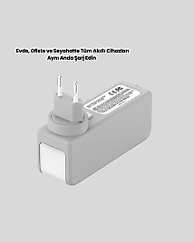 Zaman Kontrollü Şarj Cihazı 30W Hızlı Şarj ve Çoklu USB Çıkışı Yeni Nesil