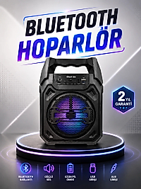 Güçlü ve Şarj Edilebilir Bluetooth Hoparlör 6.5 İnç