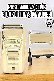 Tıraş Makinesi Paslanmaz Çelik Şarjlı Taşınabilir