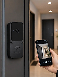 HD Kameralı Akıllı Kapı Zili | Çift Yönlü Sesli Wi-Fi Görüntülü Kapı Zili