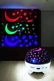 Çocuk Gece Lambası Bluetooth Hoparlörlü UCZYL666STAR1-1