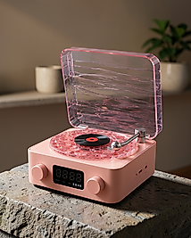 Gece Işıklı Retro Bluetooth Hoparlör UUCZZZGRAMAFONSPEAKER-34